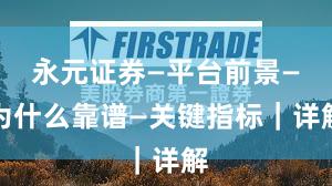 永元证券—平台前景—为什么靠谱—关键指标｜详解